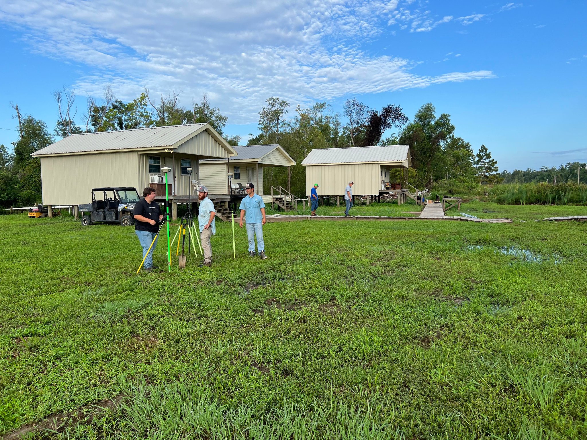 Earles & Associates survey team in the field
